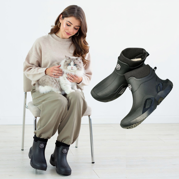 Winter Waterproof Shoes – Fleece-Lined Rain Boots for Men & Women