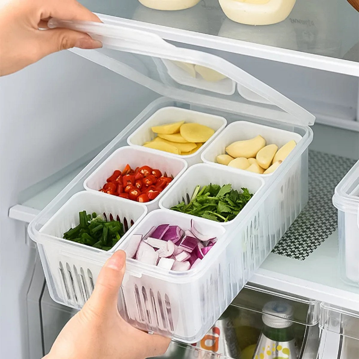 Refrigerator Storage Box – Fresh Organized Food Vegetable Fruit Keeper