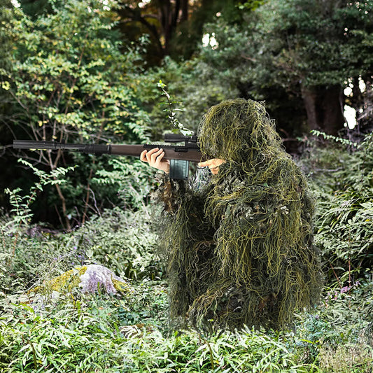 3D Leafy Ghillie Suit Woodland Camouflage Hunting Suit for Men