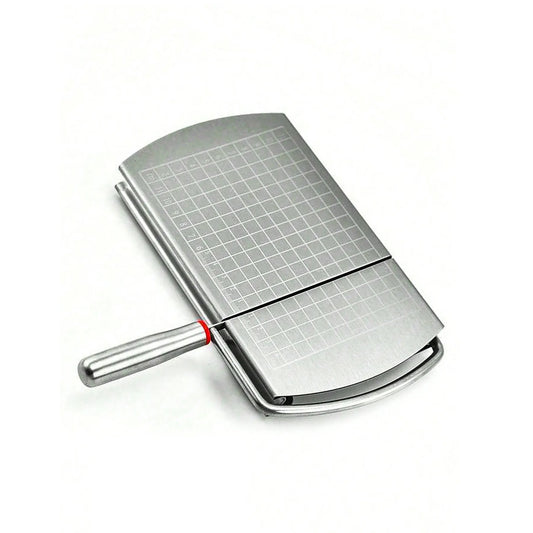 Stainless Steel Cheese Slicer – Multipurpose Cutter with Size Scale