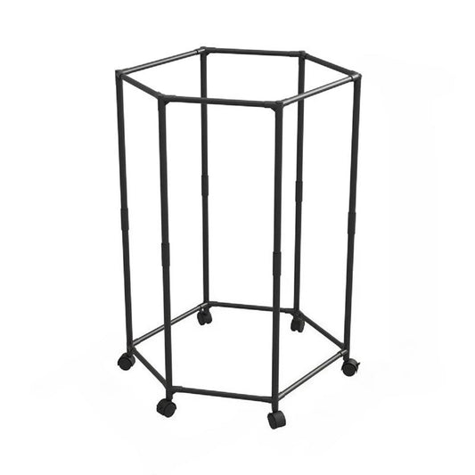 Rotating Hexagon Clothes Rack Movable Garment Organizer & Coat Hanger Stand