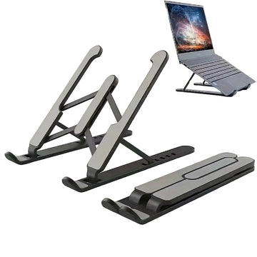 Foldable Laptop Stand Portable Notebook Holder & Adjustable Support Base
