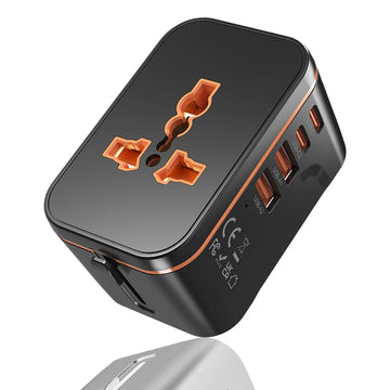 5-in-1 Universal Travel Adapter World Charger with PD20W & QC3.0 Fast Charging