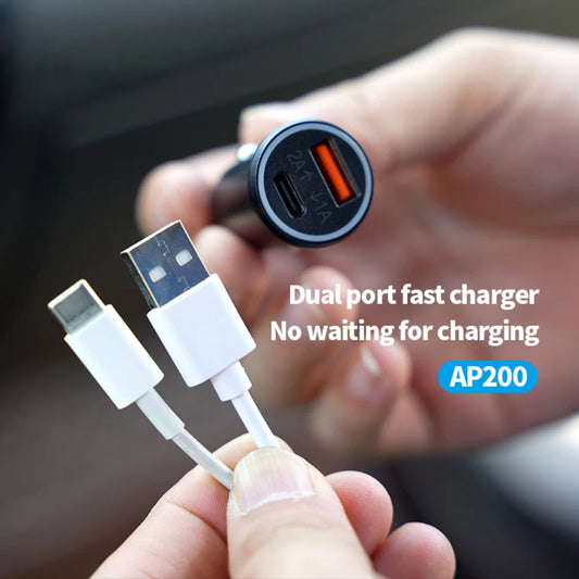 Car Charger GPS Tracker – 20W USB-C Fast Charger with Apple Find My