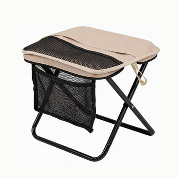 Foldable Backpack Stool Portable Lightweight Outdoor Chair with Carry Bag