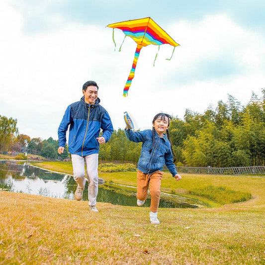 Kite Reel Winder – Blue Grip Handle with 150–500 m String