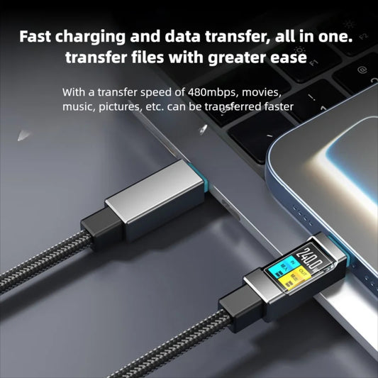 100W Type-C to Type-C Fast Charging Data Cable for Mobile Devices