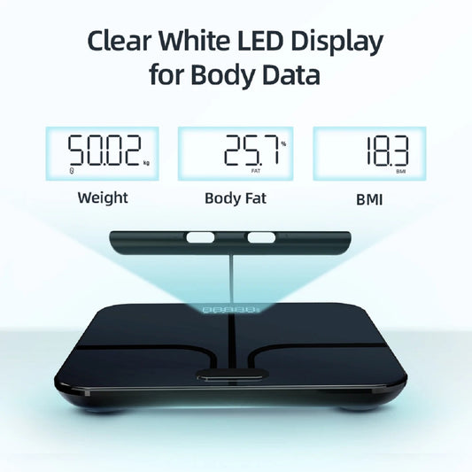 Smart Digital Body Weight Scale WiFi & Bluetooth Full Body Analysis