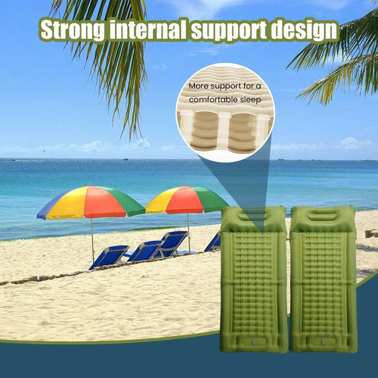 Self-Inflating Camping Mattress – Ultralight Air Mat with Built-In Pump