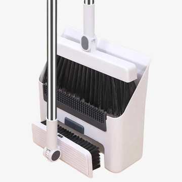 3-in-1 Broom Dustpan Set – Heavy-Duty Floor Cleaning with Hair Catcher