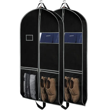 Garment Bag for Suits Travel & Storage Cover with Accessory Pockets