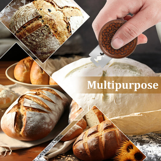 Bread Dough Scoring Compact Bread Lame Cutting Set
