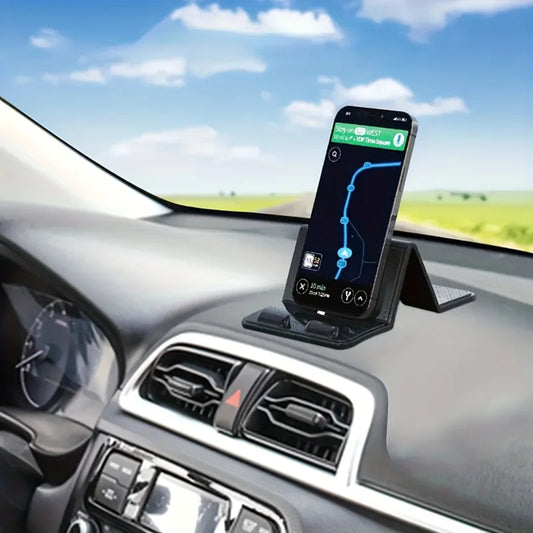 Multi-Functional Car Phone Holder Heat-Resistant Non-Slip Dashboard Mount