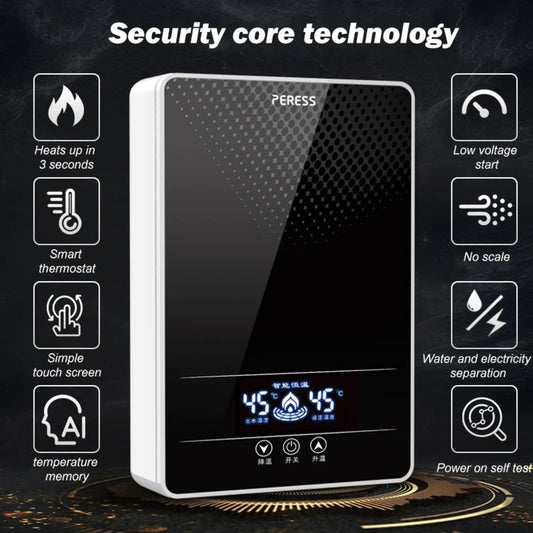 Instant Electric Tankless Water Heater – Bathroom & Shower Heater with Automatic Temperature Control