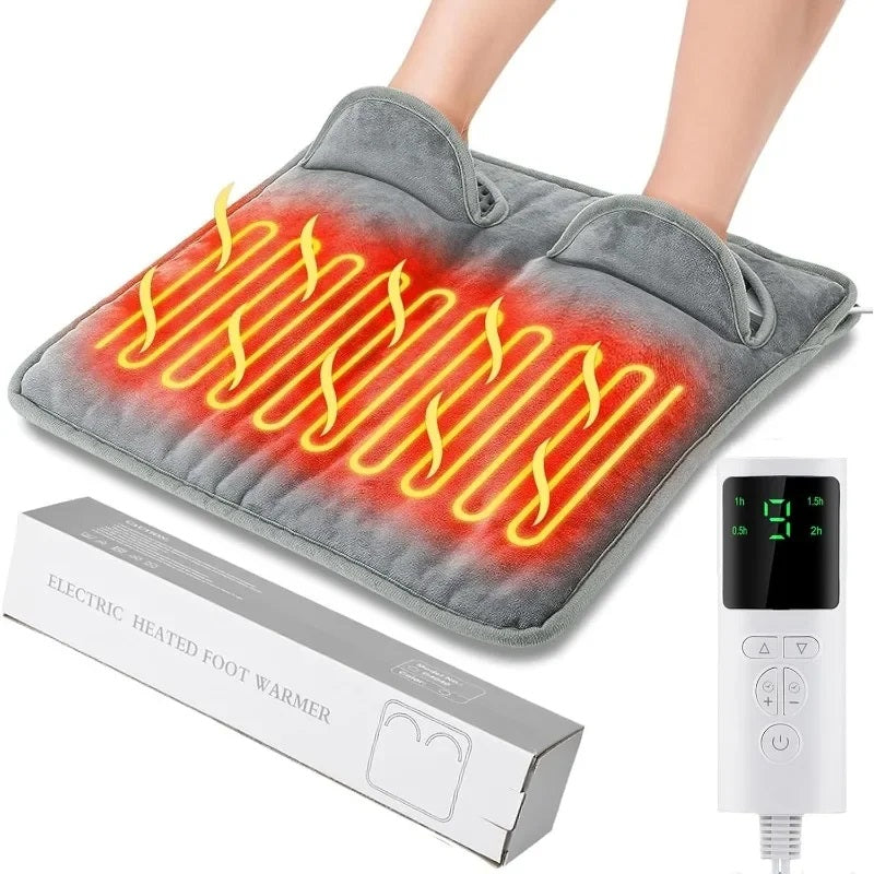 Heated Foot Warmer – Electric Heating Pad Cushion for Men and Women