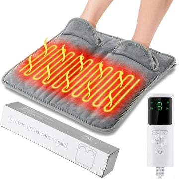 Heated Foot Warmer – Electric Heating Pad Cushion for Men and Women