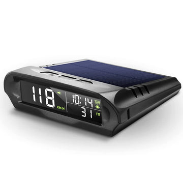 Universal Solar GPS Car Head-Up Display Wireless Speedometer with Altitude & Temperature