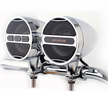 Waterproof Motorcycle Bluetooth Speaker Handlebar MP3 & FM Radio Audio System