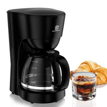 1.25L Electric Drip Coffee Maker 600W Coffee Machine with Reusable Filter
