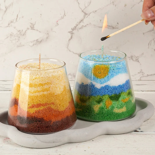 White Sand Wax – Ice Flower DIY Candle Snowflake Wax Pearls