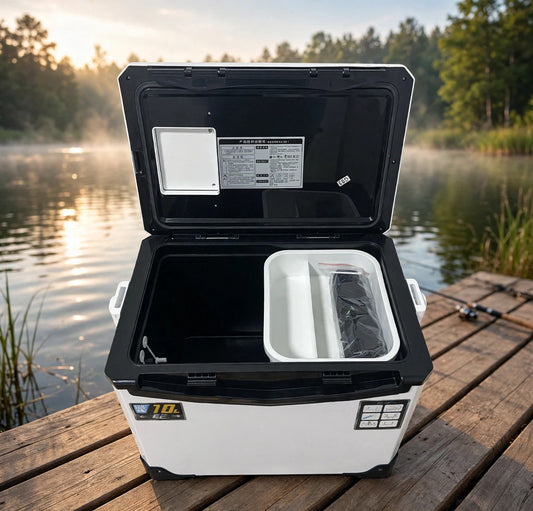 10-13L Fishing Cooler Box Portable Tackle & Fish Storage Case
