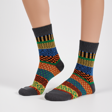 5 Pairs Warm Winter Socks – Thick Vintage Socks