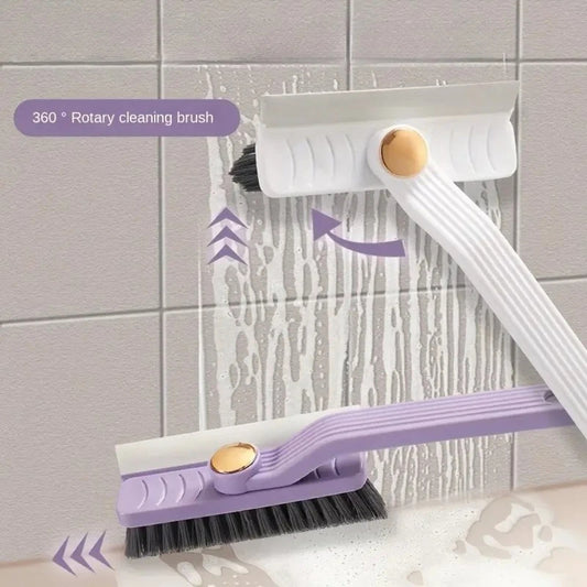 360° Rotating Tile Cleaning Brush Hard Bristle Scrubber for Floors & Walls