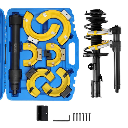 Strut Spring Compressor Kit – Macpherson Coil Extractor with Interchangeable Forks