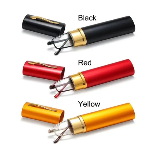 Reading Glasses with Spring Hinges Portable Presbyopic Eyewear Set