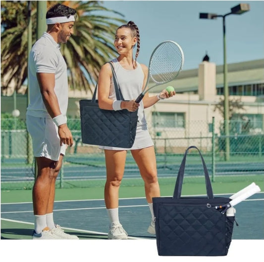 Waterproof Tennis Handbag with Shoe Compartment – One-Shoulder Bag for 2–4 Rackets