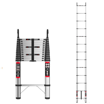5m Telescopic Ladder Stainless Steel Extendable Ladder for Home & RV Repairs