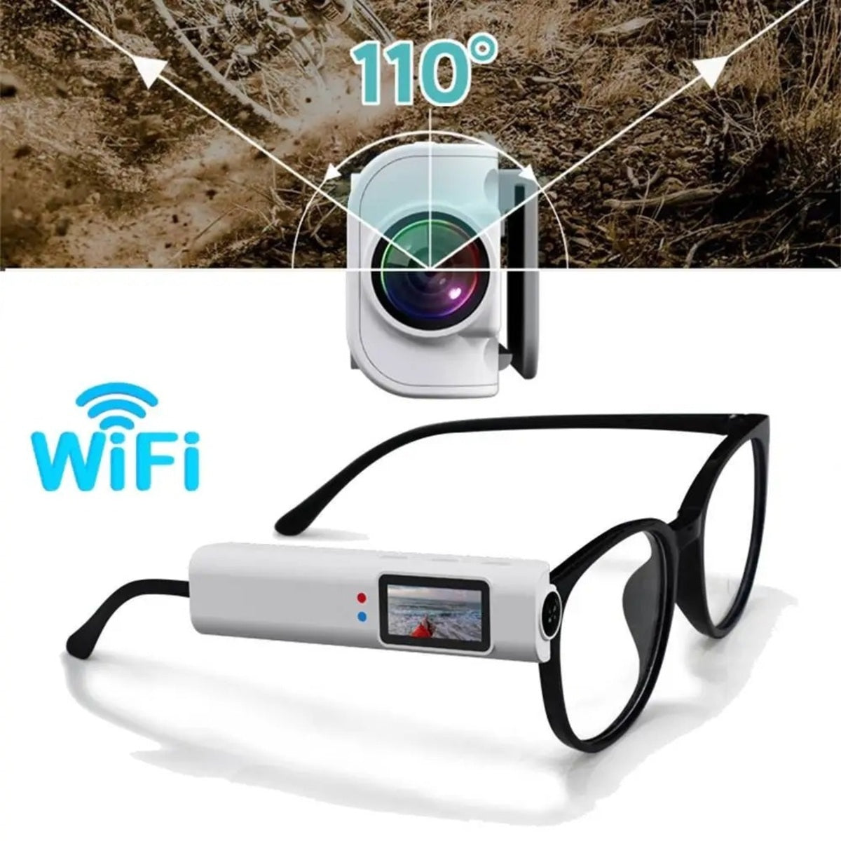 Camera Glasses – HD WiFi Eyewear with Video and Audio Recording