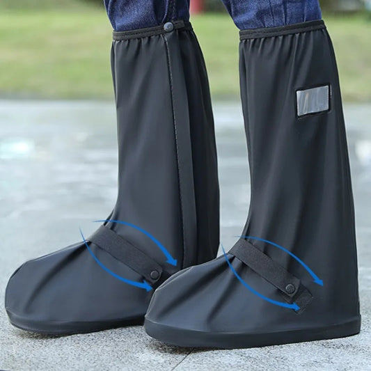Waterproof Rain Boot Shoe Covers High-Tube Outdoor Covers for Bike & Motorcycle