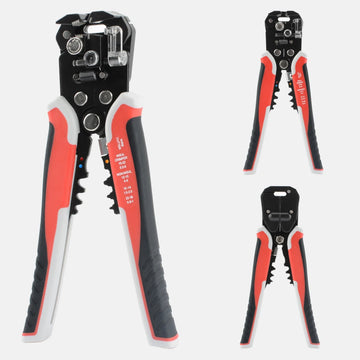 Wire Stripper Crimping Pliers 24-10AWG Adjustable Cable Cutter & Terminal Tool
