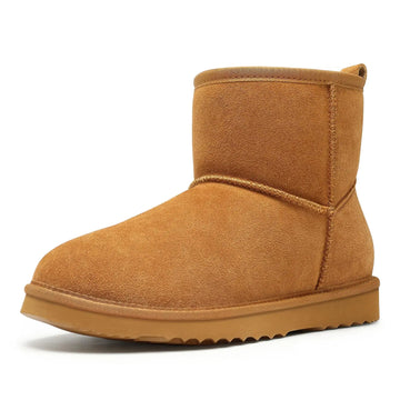 Women’s Winter Mini Boots – Fur Lined Suede Non-Slip Ankle Snow Boots