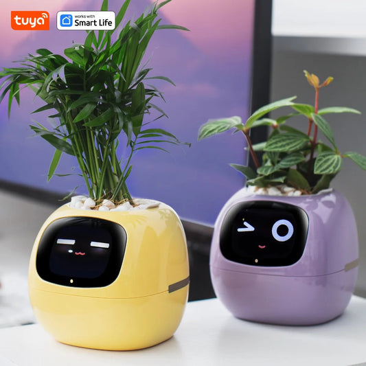 AI Smart Flowerpot – Interactive Planter with Sensors And Expressive Animations for Indoor Decor
