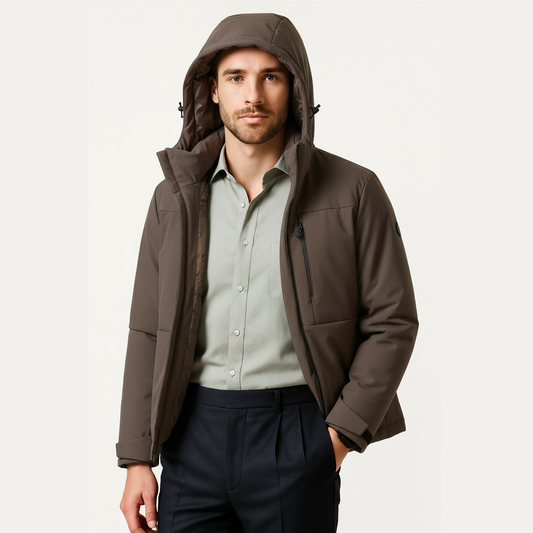 Unisex Waterproof Fleece Jacket – Winter Windproof Thermal Raincoat