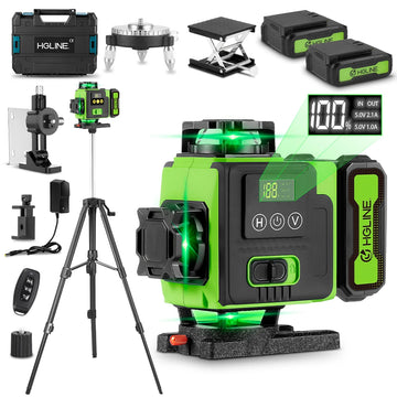 16-Line Laser Level with App Remote Control Horizontal & Vertical Tripod Included