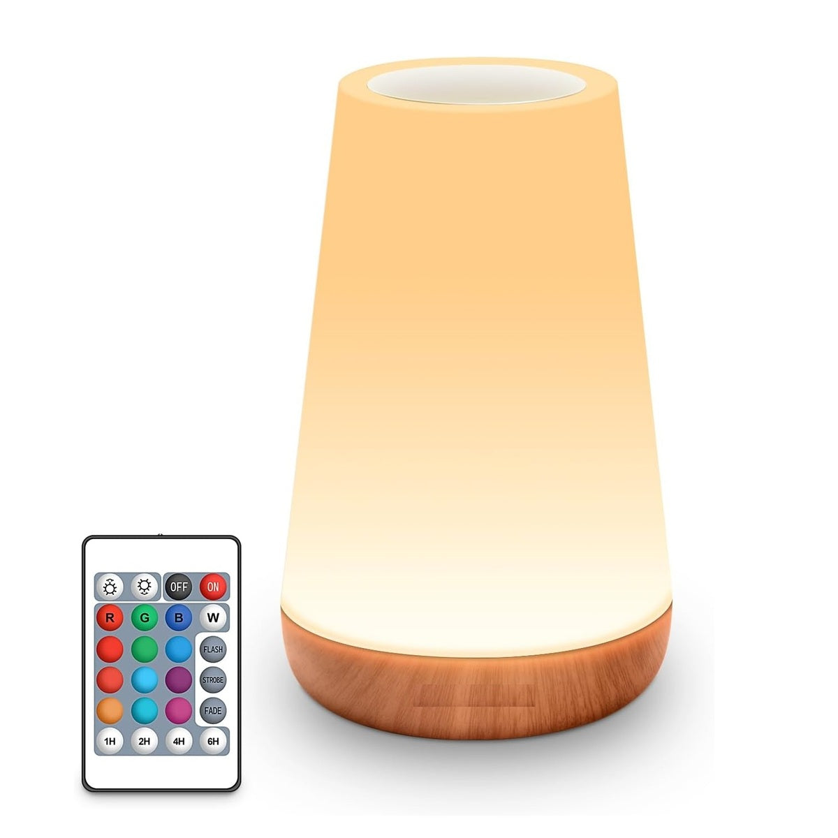 Bedside Table Lamp – USB Rechargeable Night Light with Remote and Dimming