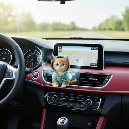 Cat Car Aromatherapy Clip – Cute Acrylic Vent Freshener
