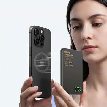 3-in-1 Magnetic Power Bank – Wireless Fast Charging with LCD Display