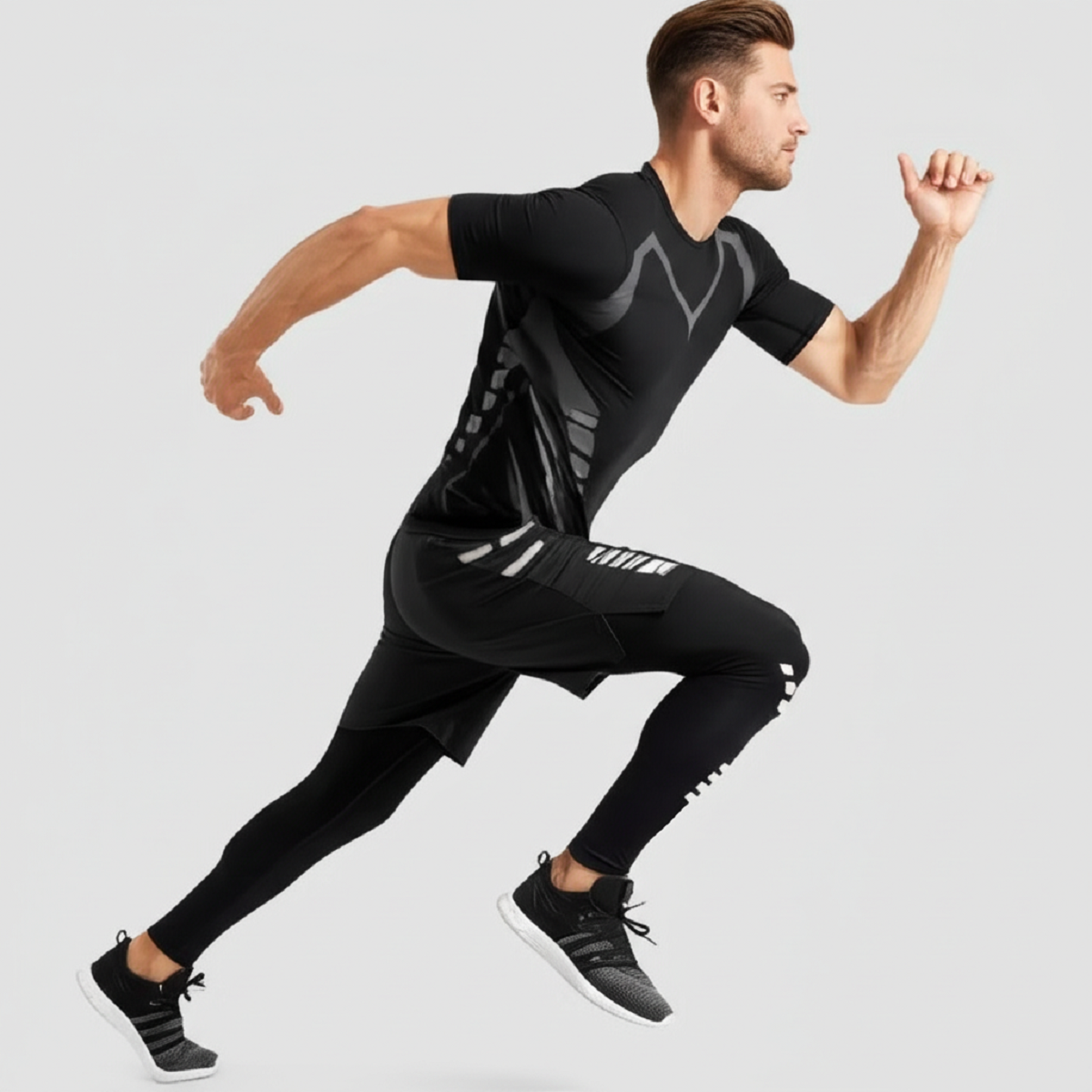 Men’s Running Suit – Quick-Dry Fitness Training Clothes