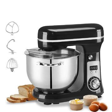 1200W Stand Mixer 6L Kitchen Mixer with 6-Speed Dough Hook & Whisk
