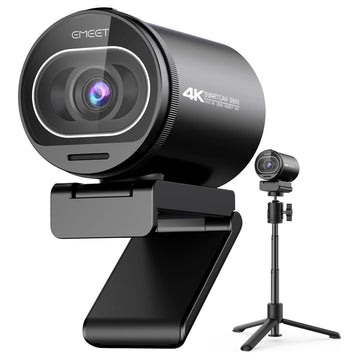 4K Streaming Webcam with Autofocus & Microphone 1080P 60FPS USB Camera