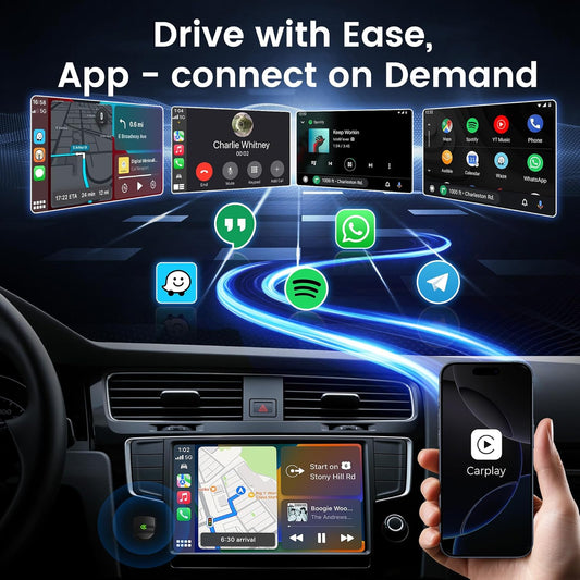 2-in-1 Wireless CarPlay AI Box Plug & Play Adapter for Android Auto Conversion