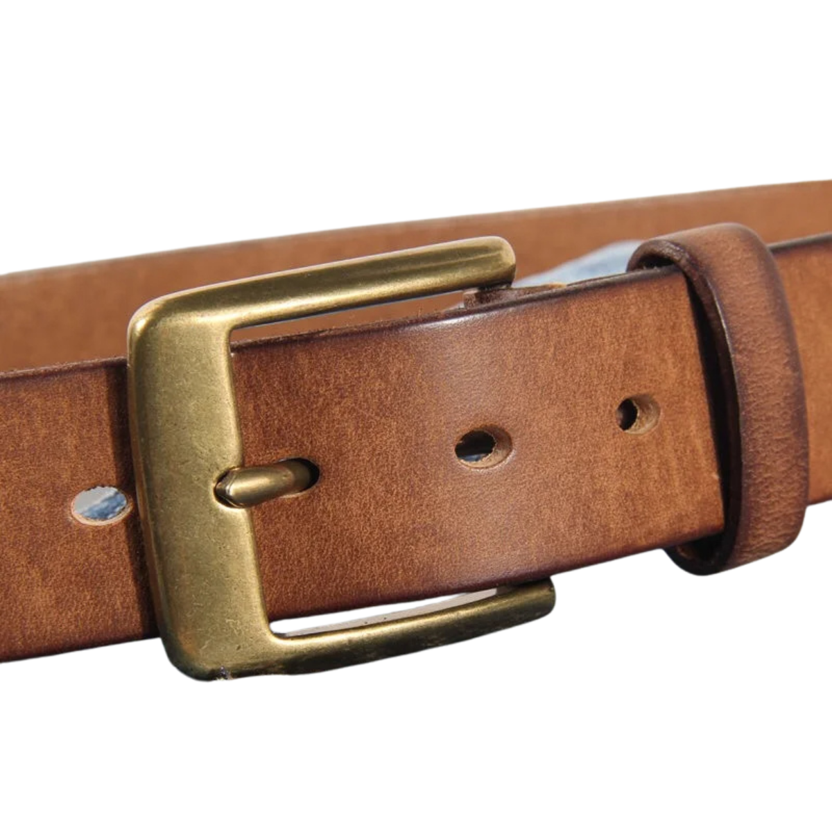 Men's Vintage Luxury Handmade Leather Copper Buckle Belt
