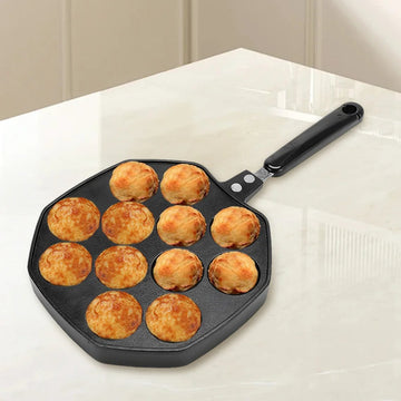 20-Mold Non-Stick Takoyaki Pan Aluminum Alloy Octopus Ball Cooking Grill