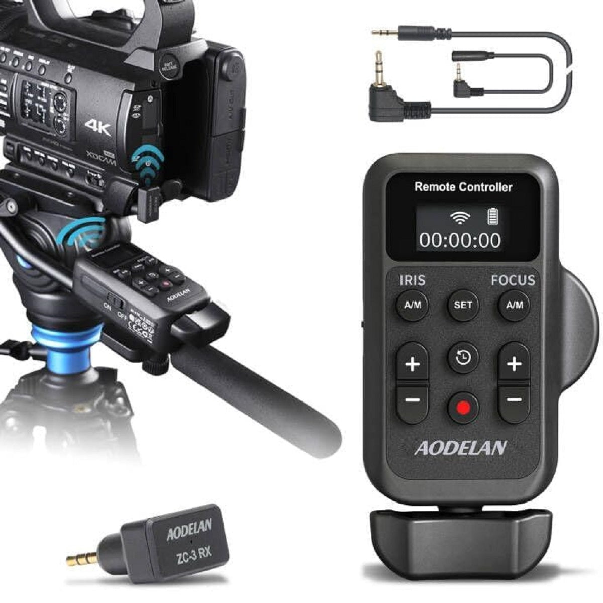 Wireless Camcorder Remote – 2.5 mm LANC Controller for Sony and Canon