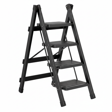 Folding Step Ladder Non-Slip Household Stool with 2-4 Steps & 330lb Capacity