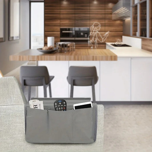 Sofa Armrest Organizer TV Remote Holder & Couch Storage Caddy